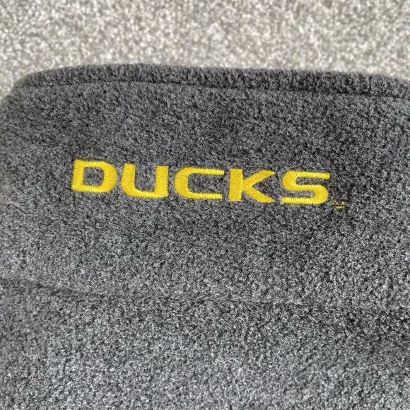 Columbia Flanker II Oregon Ducks Mens Fleece Jacket Full Zip Gray Size Large - Picture 3 of 12